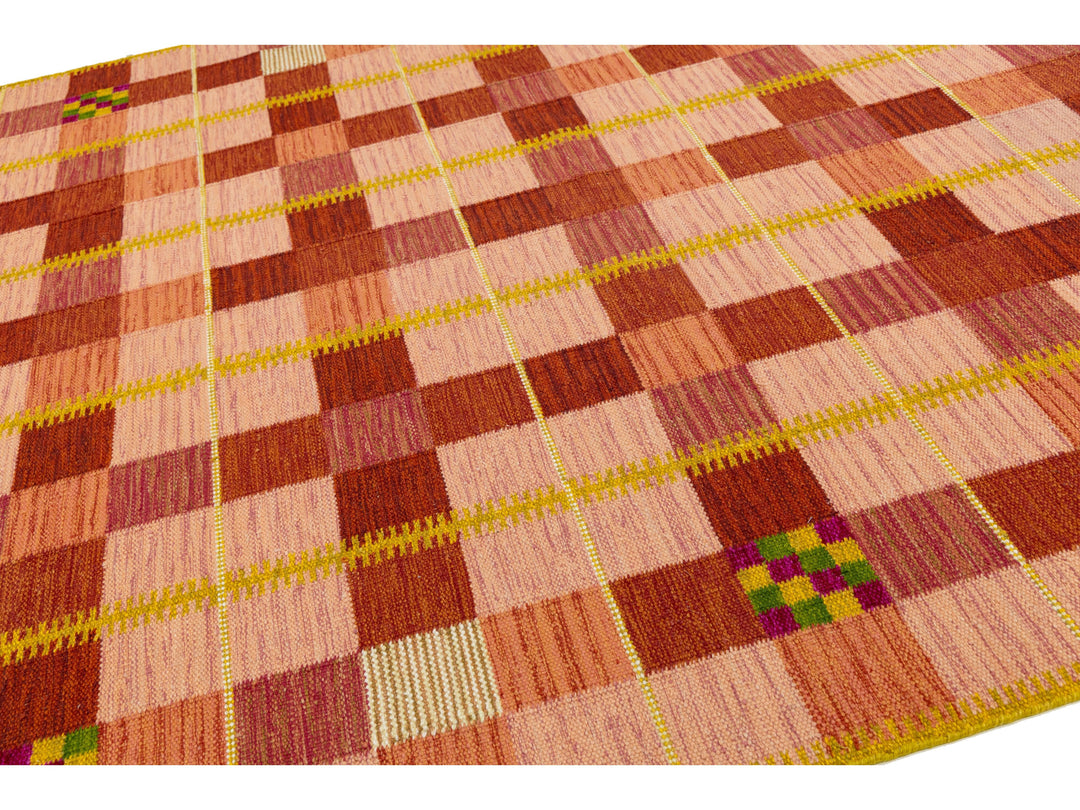 Modern Swedish Wool Rug 9 X 12