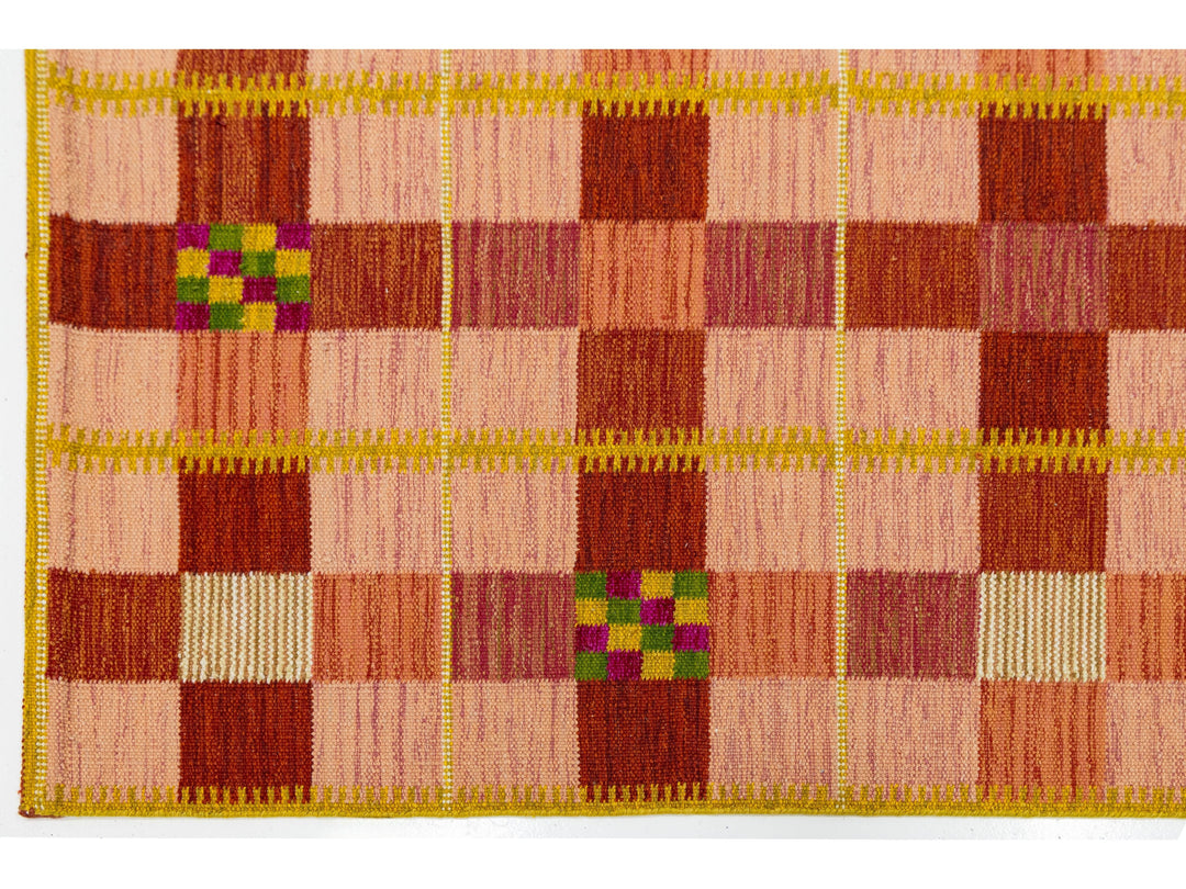 Modern Swedish Wool Rug 9 X 12