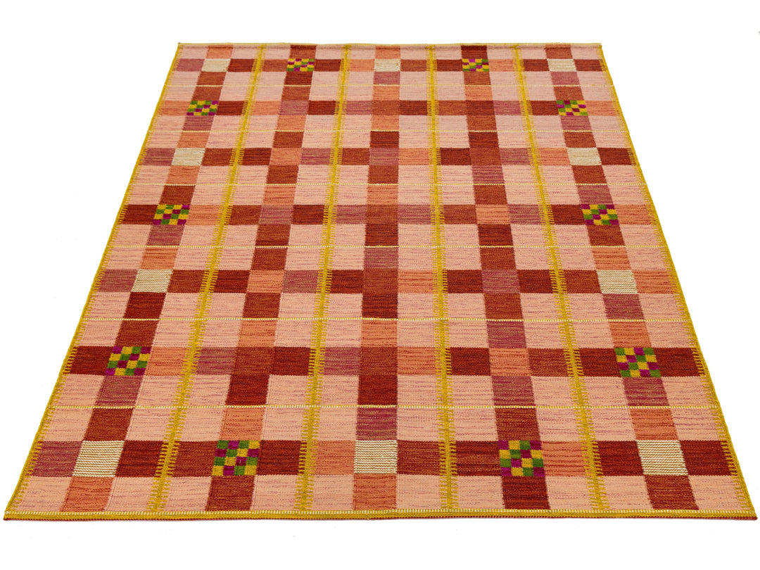 Modern Swedish Wool Rug 9 X 12