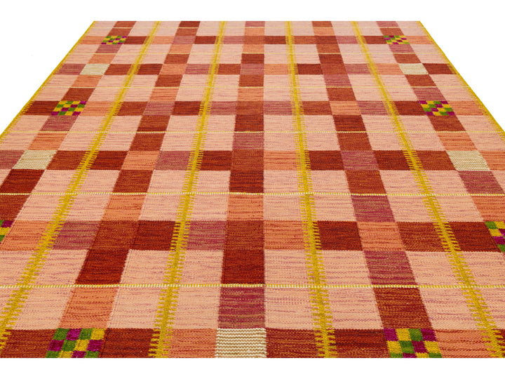 Modern Swedish Wool Rug 9 X 12