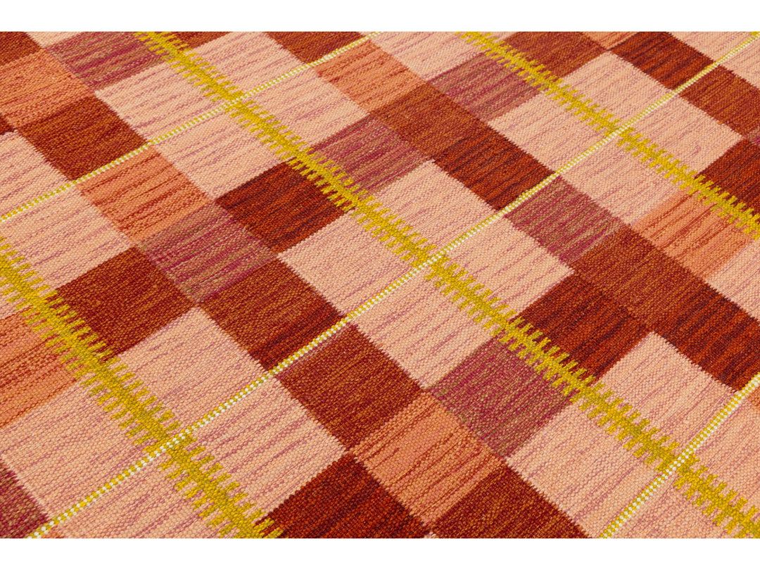 Modern Swedish Wool Rug 9 X 12