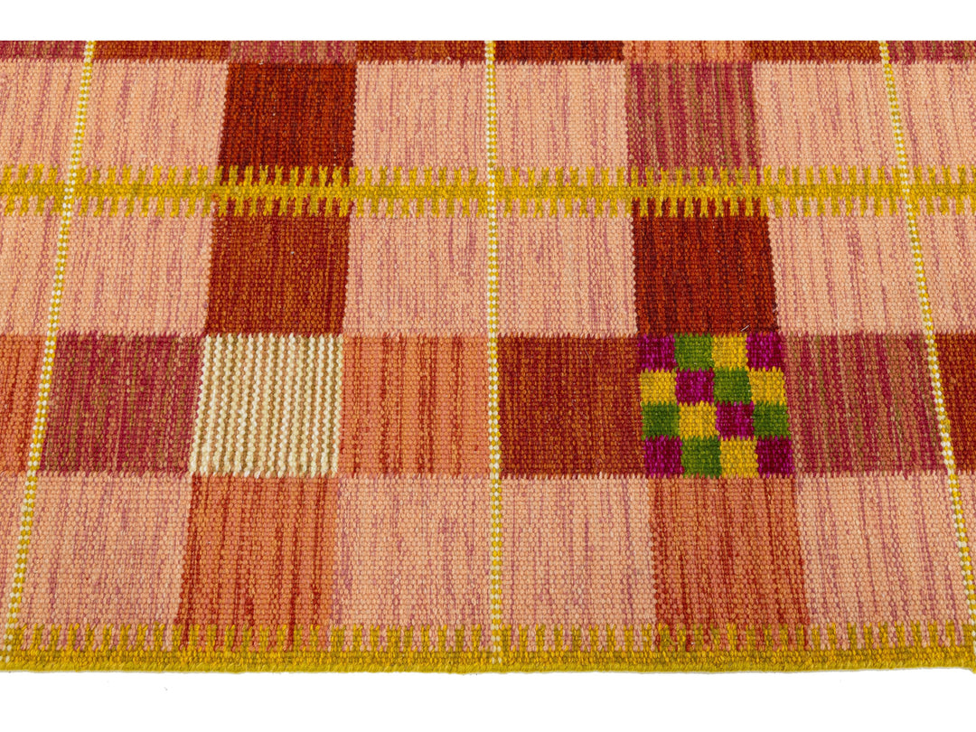 Modern Swedish Wool Rug 9 X 12