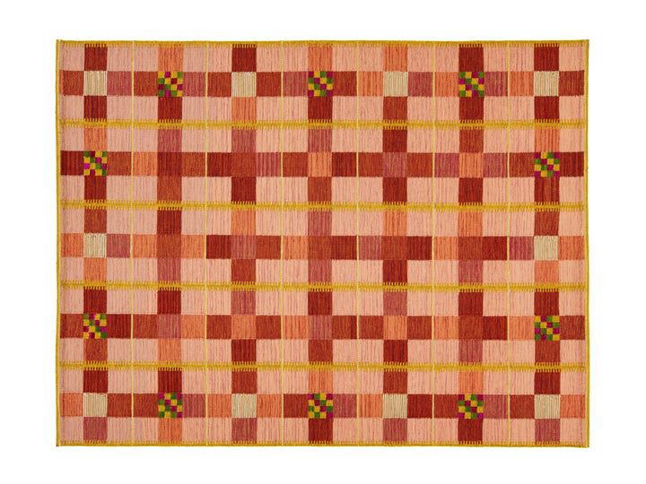 Modern Swedish Wool Rug 9 X 12