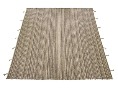 Modern Flatweave Kilim Wool Rug 12 X 15