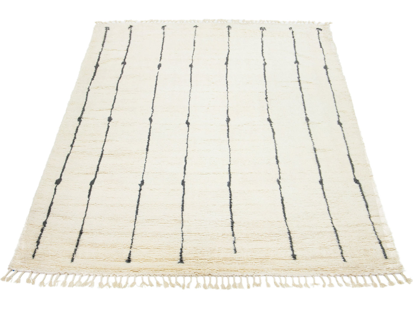 Modern Moroccan Wool Rug 10 X 14