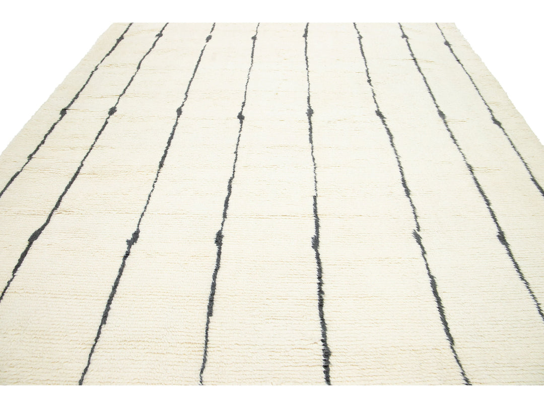Modern Safi Colllection Wool Rug 10 X 14