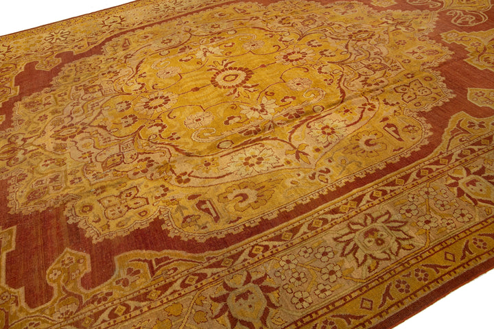 Antique Persian Amritsar Wool Rug 11 X 17