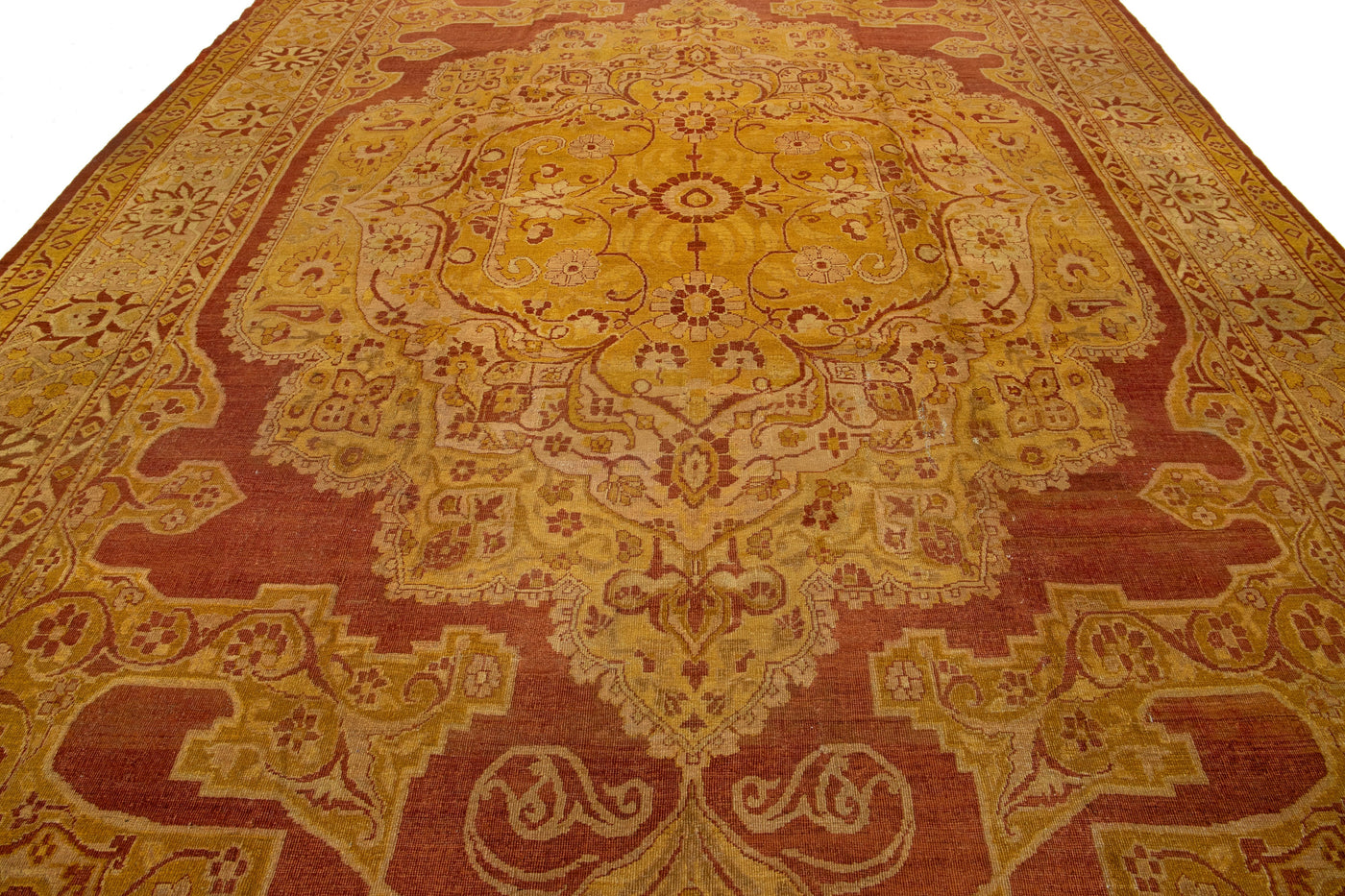 Antique Persian Amritsar Wool Rug 11 X 17