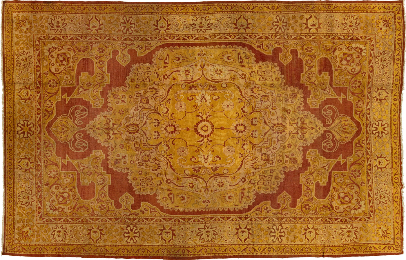 Antique Persian Amritsar Wool Rug 11 X 17