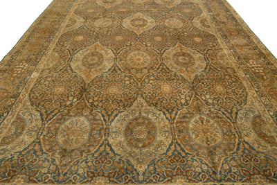 Antique Kerman Wool Rug 10 X 16