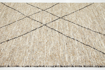 Modern Textured Wool Rug 5 X 8