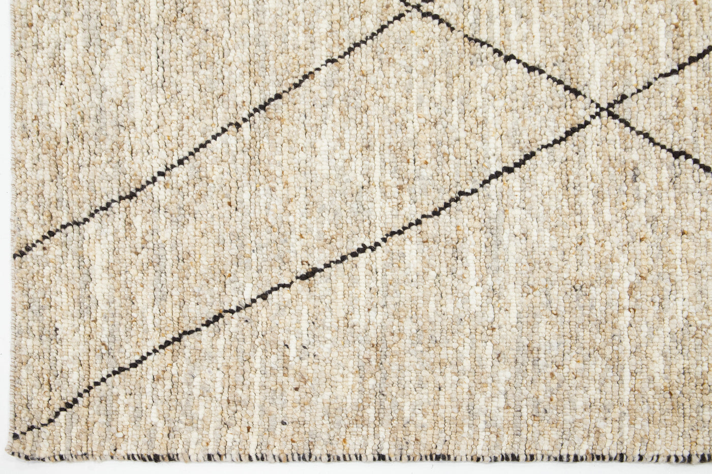 Modern Textured Wool Rug 5 X 8