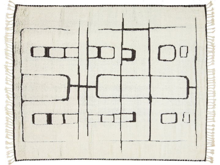 Modern Safi Collection Wool Rug 9 X 12