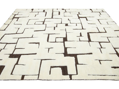 Modern Moroccan Wool Rug 8 X 10