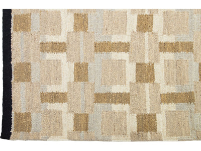 Modern Scandinavian Wool Rug 12 X 15