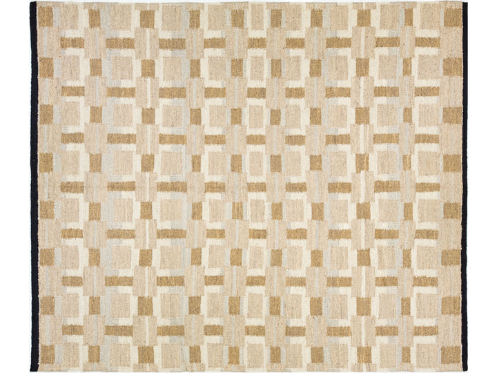Modern Scandinavian Wool Rug 12 X 15