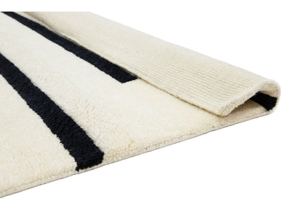 Modern Safi Collection Wool Rug 8 X 10