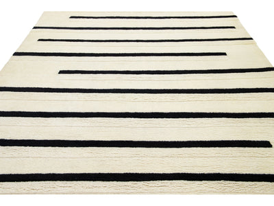 Modern Safi Collection Wool Rug 8 X 10