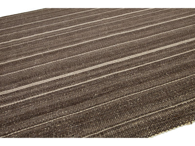 Modern Flatweave Wool Rug 12 X 15