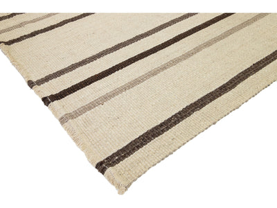 Modern Flatweave Wool Rug 12 X 15