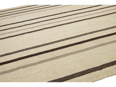 Modern Flatweave Wool Rug 12 X 15