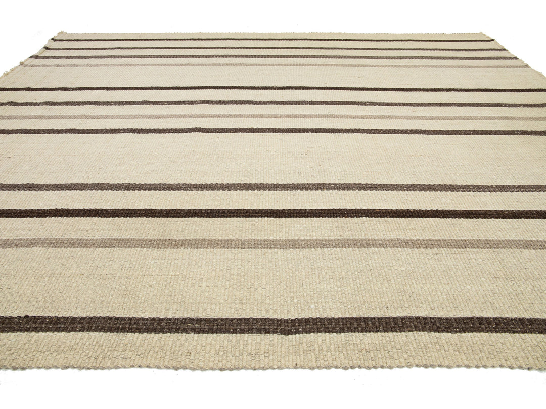 Modern Flatweave Wool Rug 12 X 15