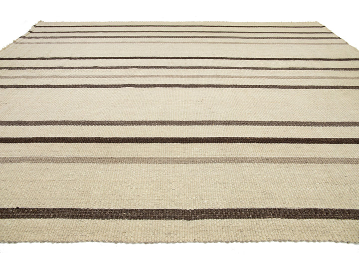 Modern Flatweave Wool Rug 12 X 15