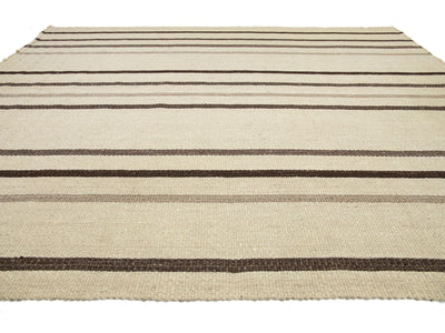 Modern Flatweave Wool Rug 12 X 15