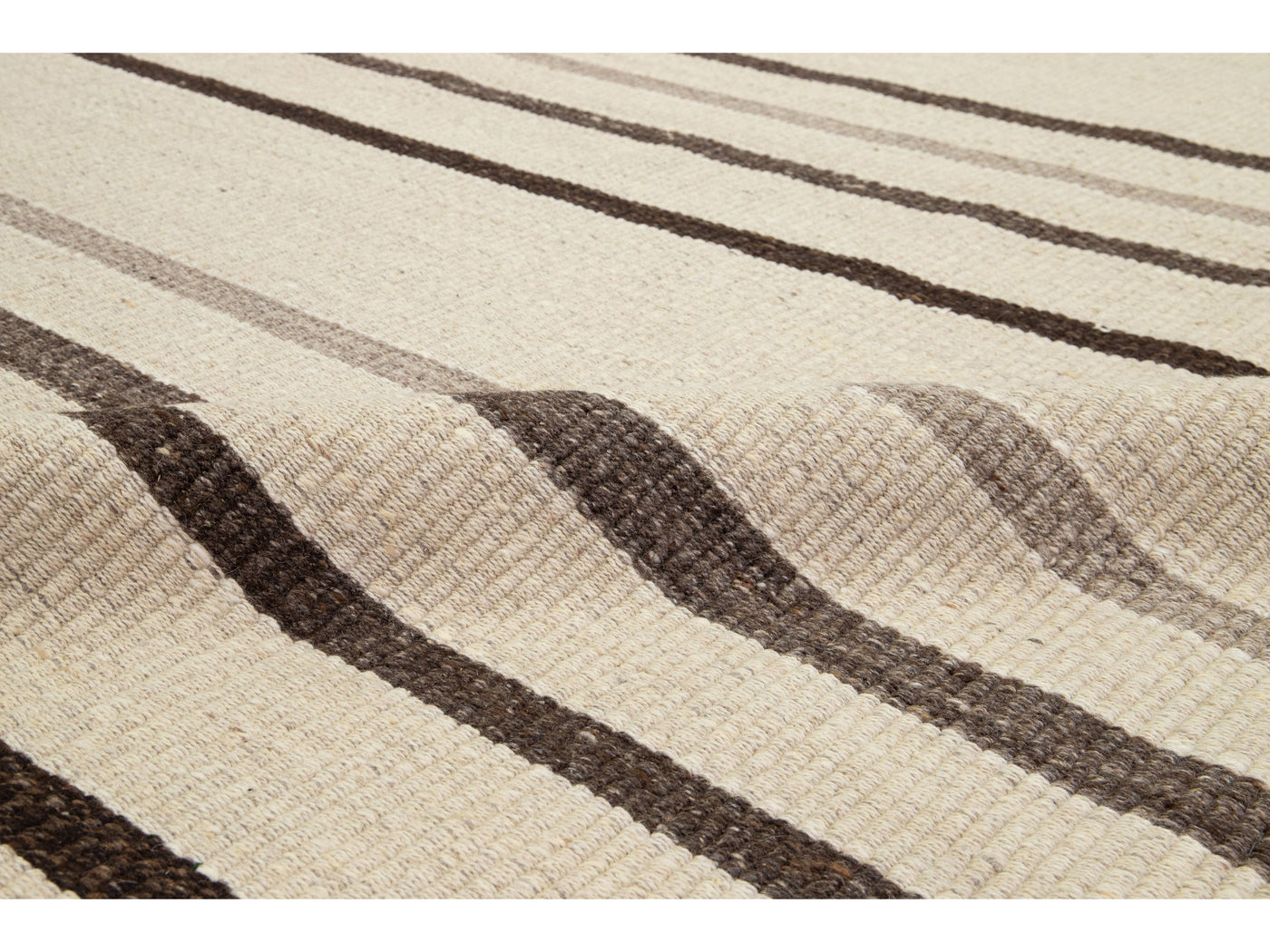 Modern Flatweave Wool Rug 12 X 15