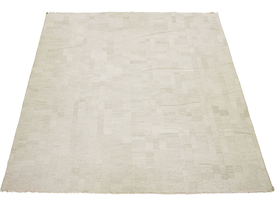 Modern Kilim Flatweave Wool Rug 12 X 15