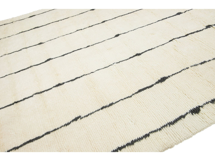 Modern Safi Collection Wool Rug 9 X 12