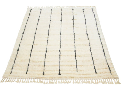 Modern Moroccan Wool Rug 9 X 12