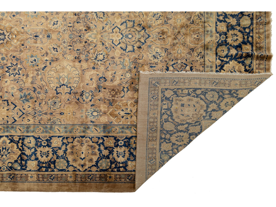 Antique Kerman Wool Rug 15 X 24