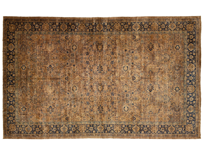 Antique Kerman Wool Rug 15 X 24