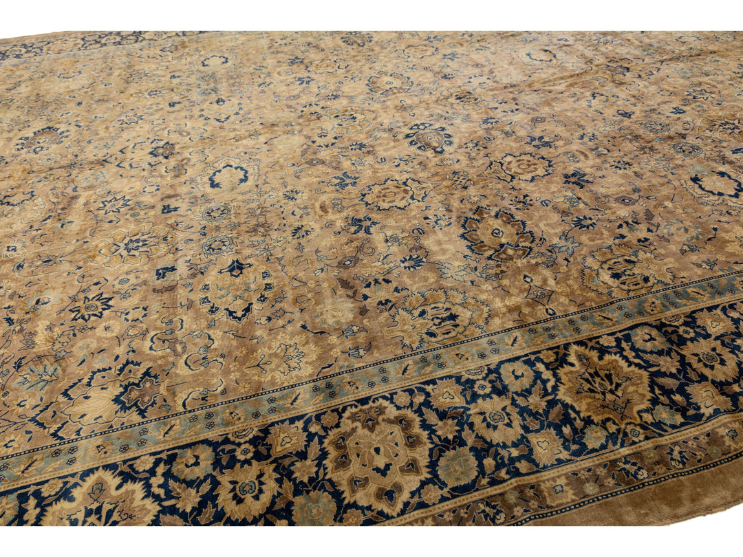 Antique Kerman Wool Rug 15 X 24