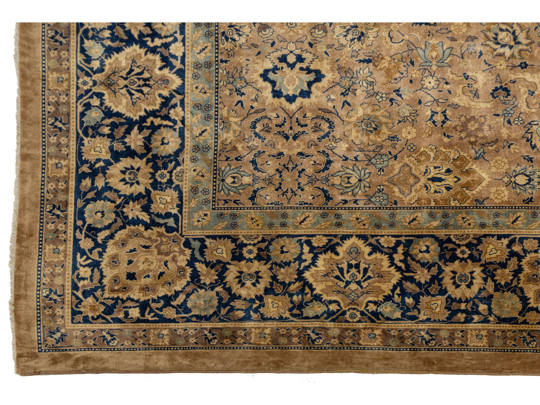 Antique Kerman Wool Rug 15 X 24