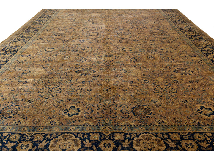 Antique Kerman Wool Rug 15 X 24