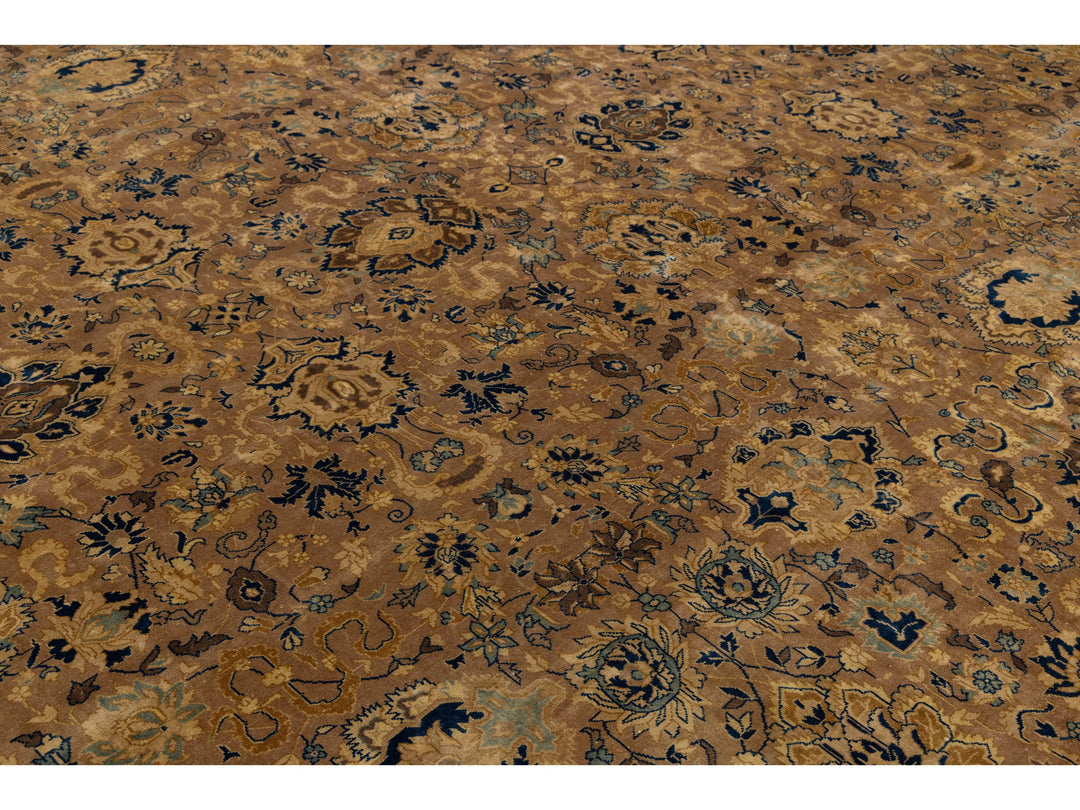 Antique Kerman Wool Rug 15 X 24