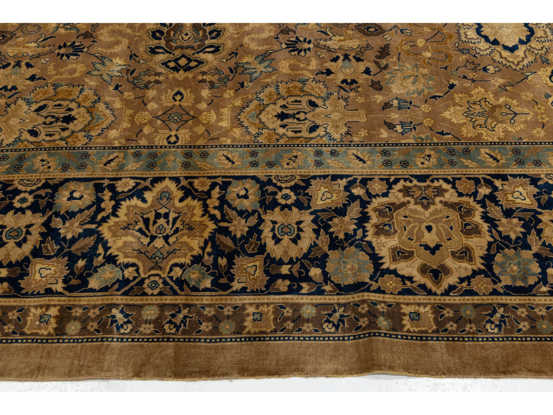 Antique Kerman Wool Rug 15 X 24