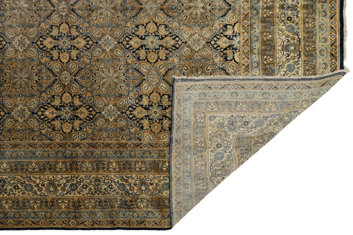 Antique Kerman Wool Rug 13 X 20