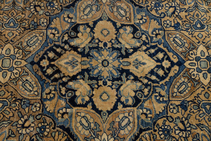 Antique Kerman Wool Rug 13 X 20