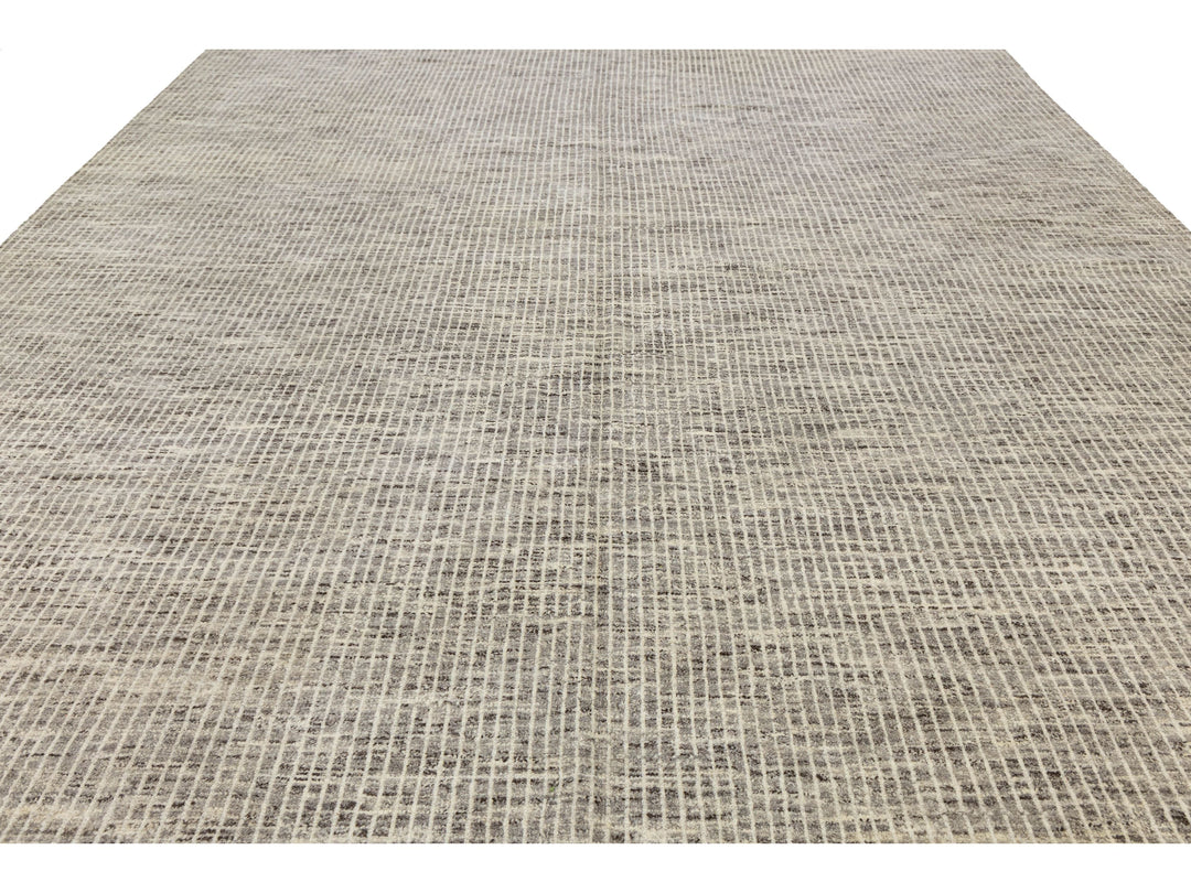 Modern Moroccan Wool Rug 12 X 15