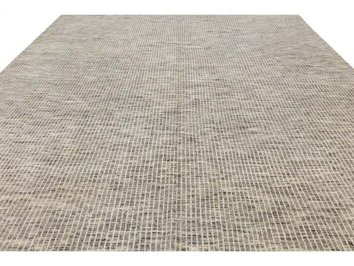 Modern Moroccan Wool Rug 12 X 15