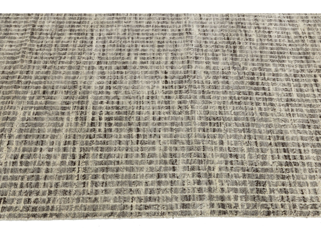 Modern Moroccan Wool Rug 12 X 15