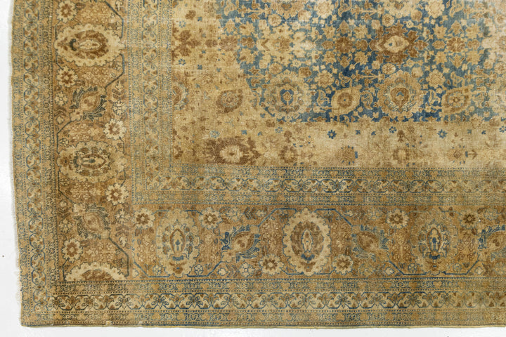 Antique Tabriz Wool Rug 11 X 15