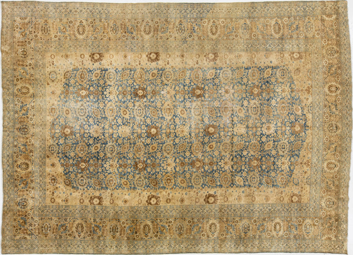 Antique Tabriz Wool Rug 11 X 15