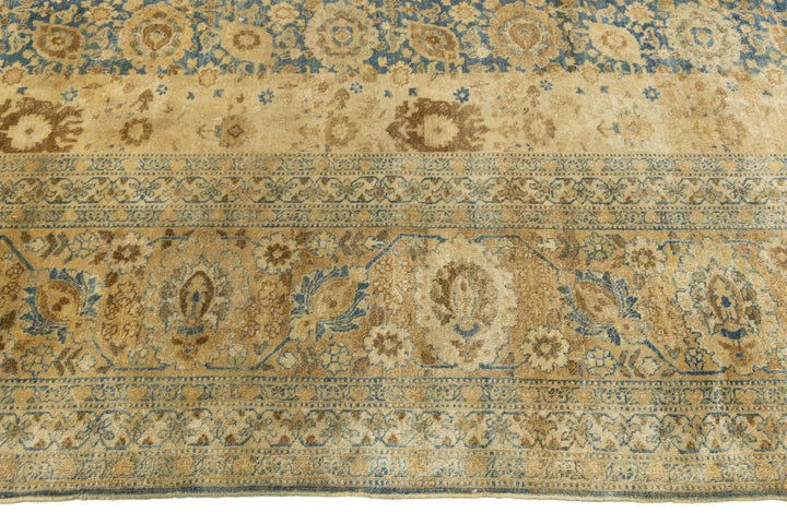 Antique Tabriz Wool Rug 11 X 15