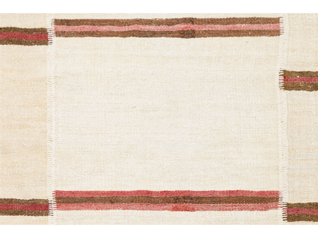 Vintage Kilim Wool Rug 13 X 27