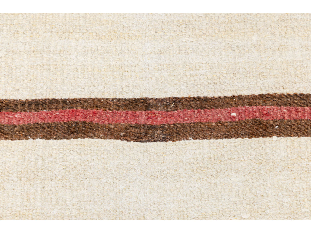 Vintage Kilim Wool Rug 13 X 27