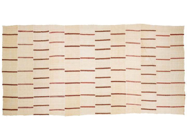 Vintage Kilim Wool Rug 13 X 27